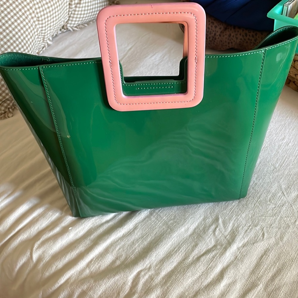 STAUD Green Pink Bag with compartment Bag